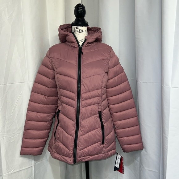 Reebok Dusty Rose Puffer Coat - Picture 1 of 7